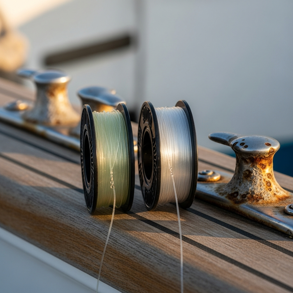 Fluorocarbon vs Monofilament Fishing Line for Saltwater Boats